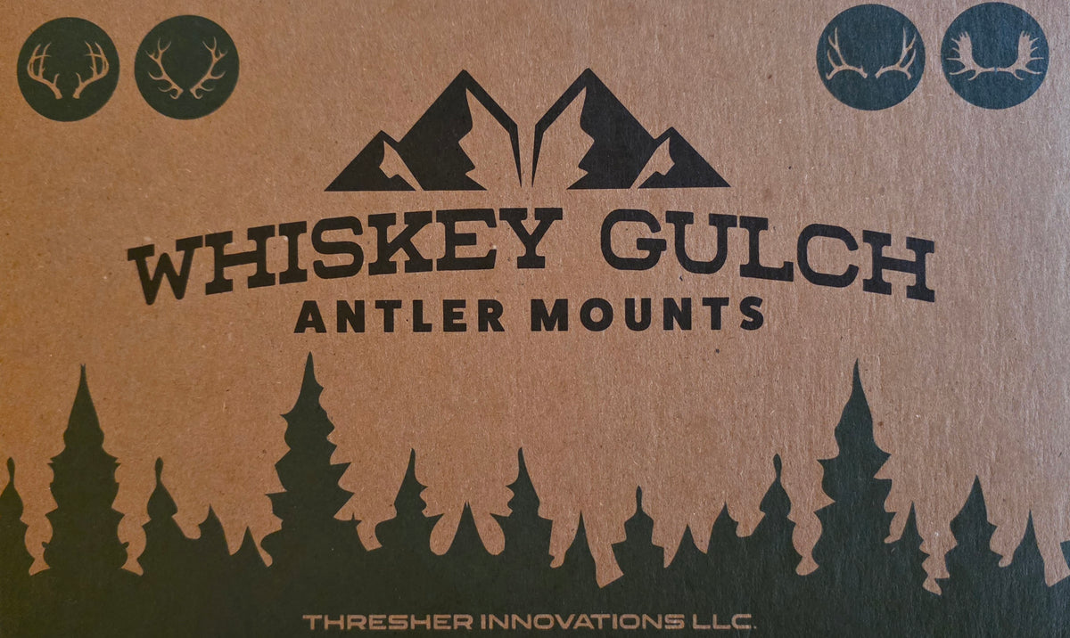 Professional packaging for the Whiskey Gulch Antler Mounts