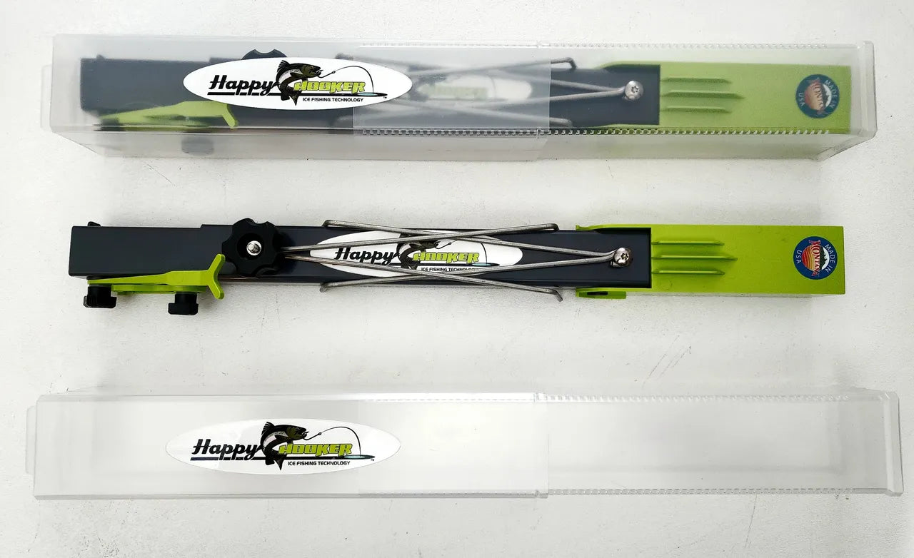 automatic ice fishing hook setter sensor Happy Hooker Ice fishing, auto hook setter – Thresher Innovations, LLC