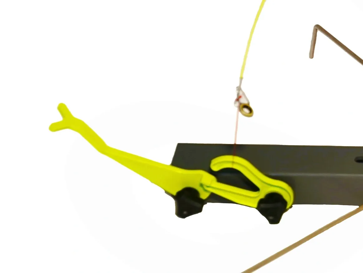 Loop attached to the Happy Hooker trigger in the set position